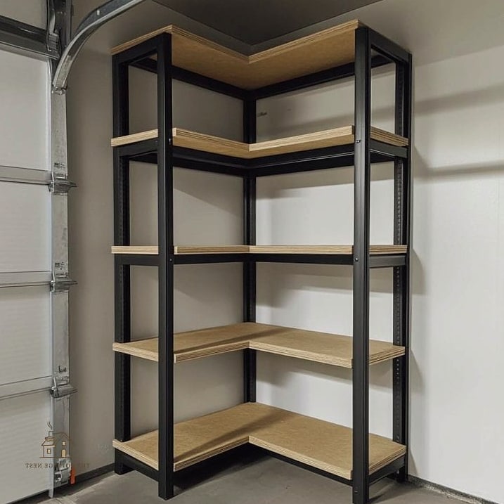 45 Stunning Garage Organization Ideas You'll Absolutely Love 11 Corner Shelving Units