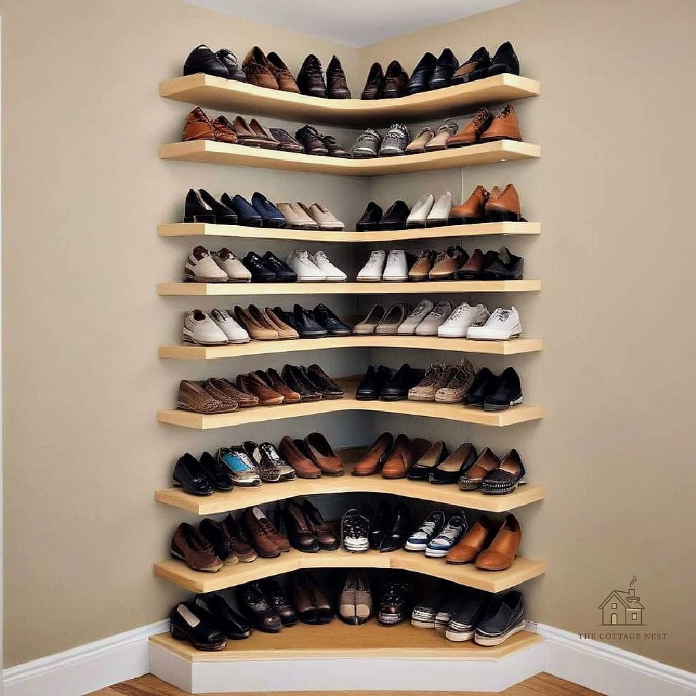 Corner Shoe Rack