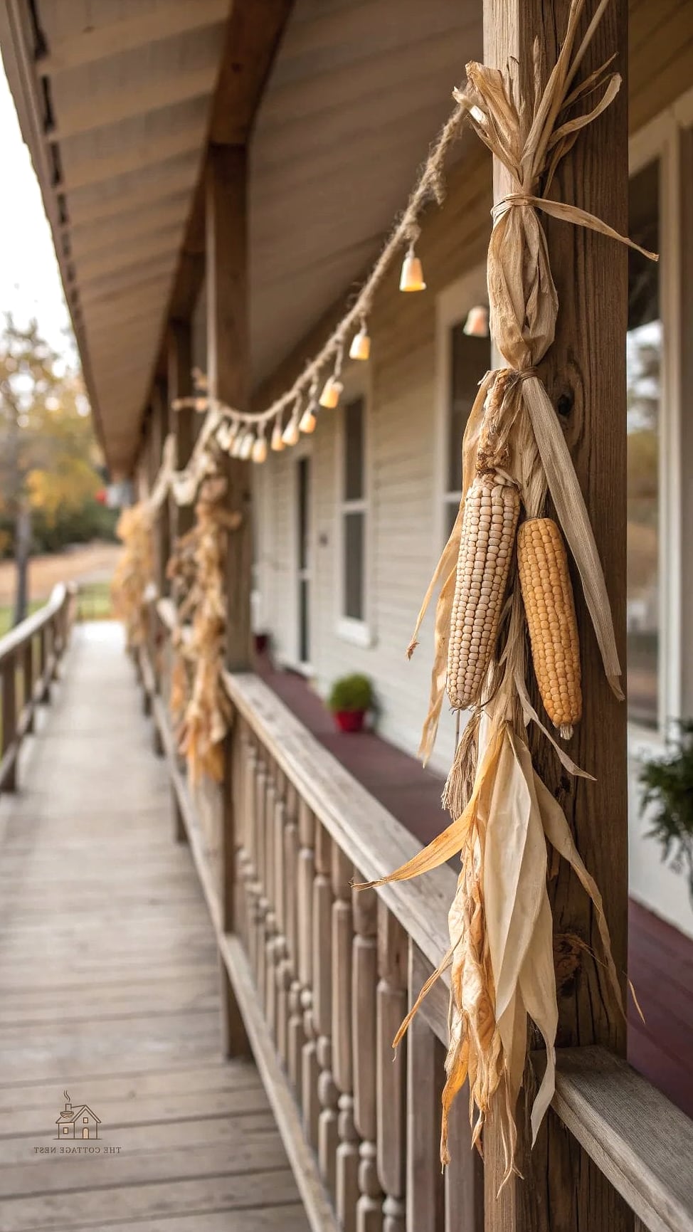 30 Dreamy Farmhouse Fall Decor Ideas to Try This Season 10 Corn Husk Wreaths for the Front Door