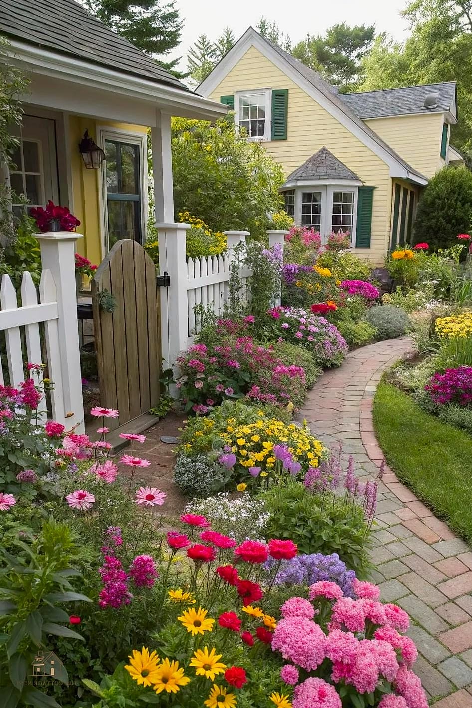 45 Gorgeous Front Yard Garden Ideas That Are Totally Doable 27 A Cottage Garden Gate Entrance