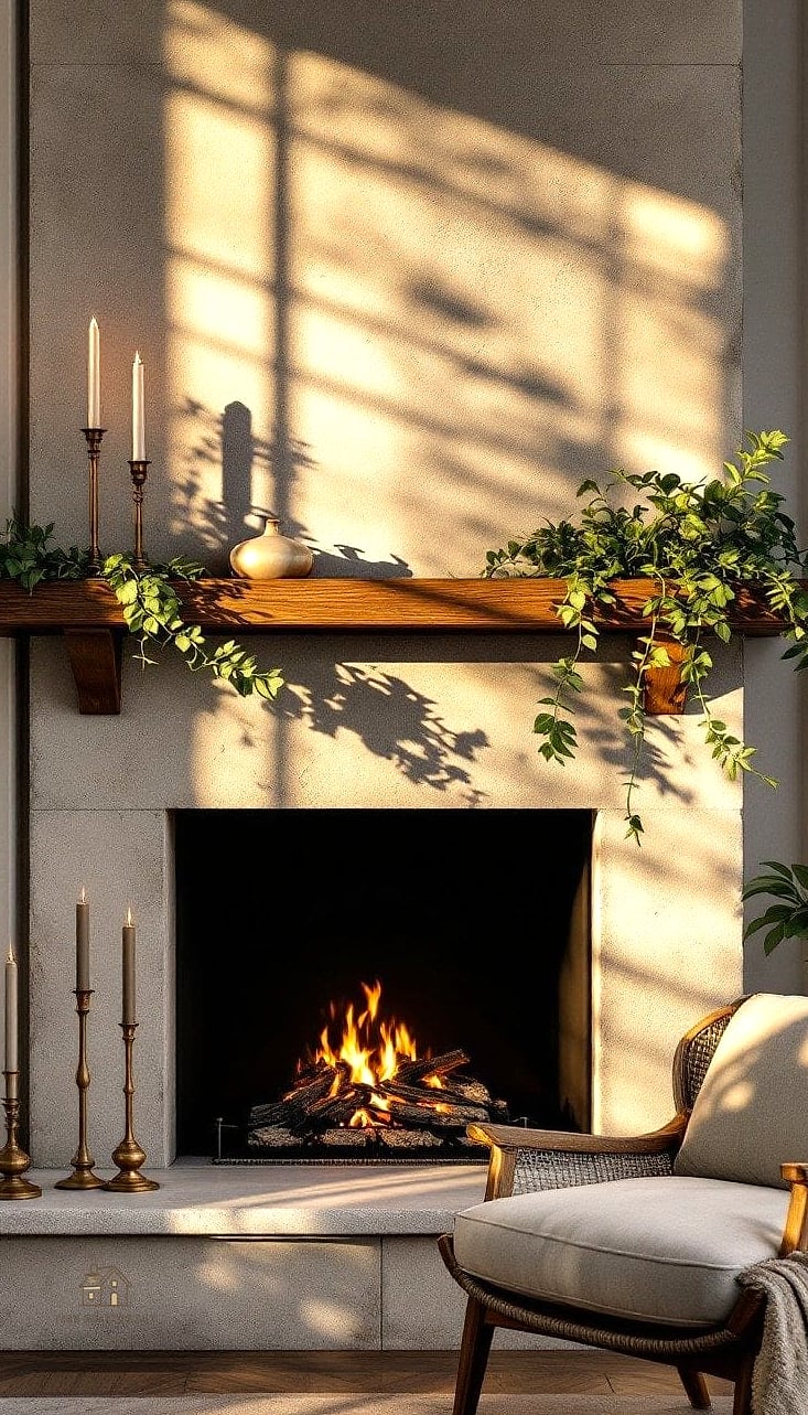 40 Cozy Modern Garden Ideas Worth Pinning 24 A Cozy Fireplace Mantel Outdoors