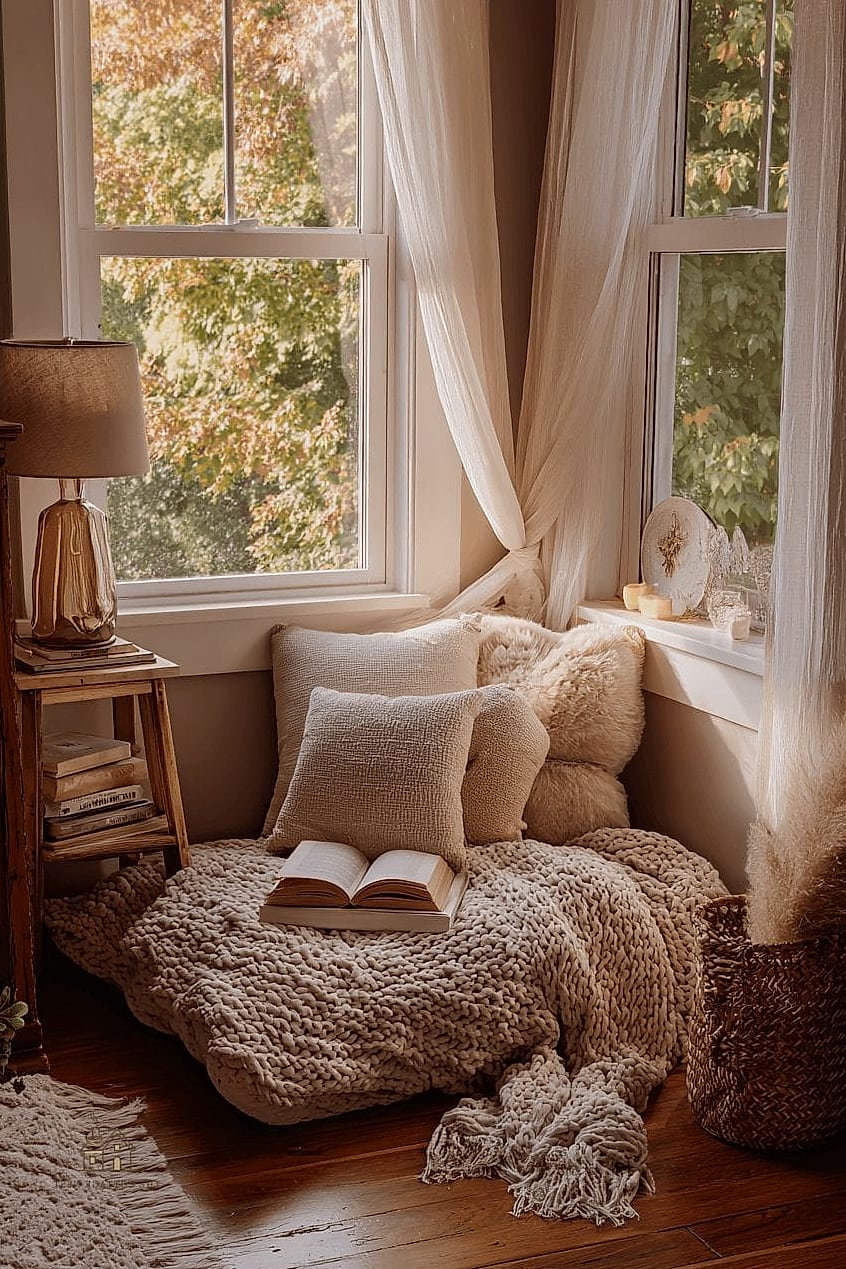 A Cozy Reading Nook Underneath