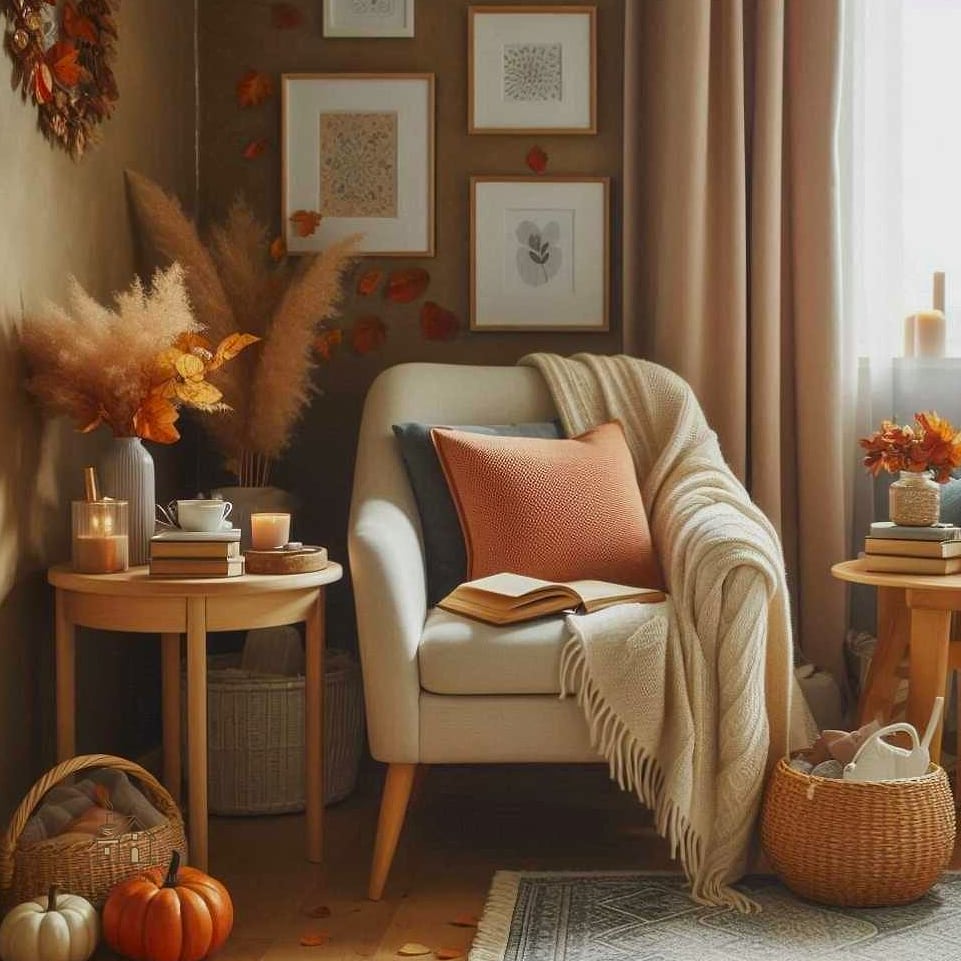 25 Stunning Fall Apartment Decor Ideas You'll Absolutely Love 7 A Cozy Reading Nook with Layered Textiles