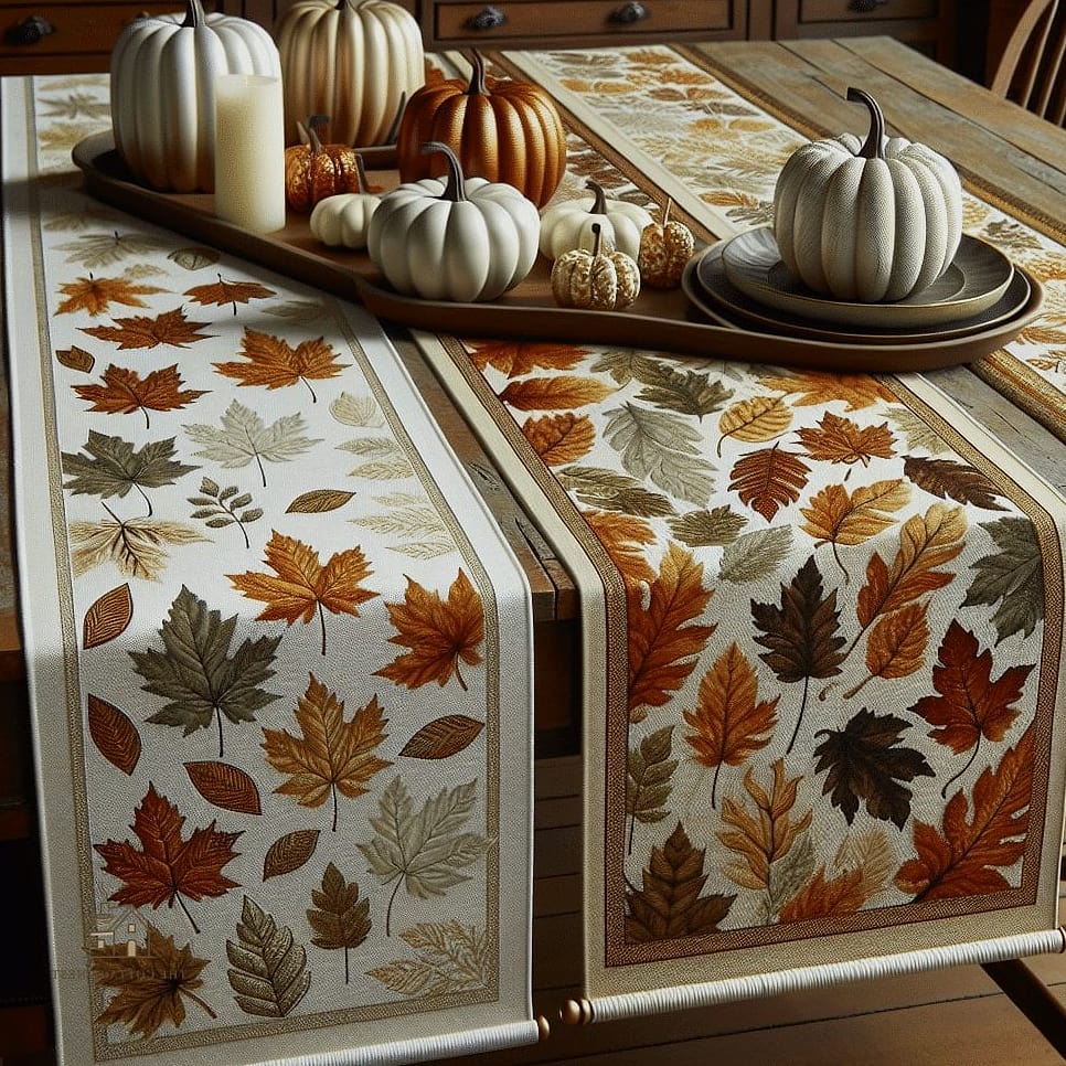 15 Creative Fall Dining Table Decor Ideas That Will Inspire You 10 A Cozy Runner Topped With Textured Placemats