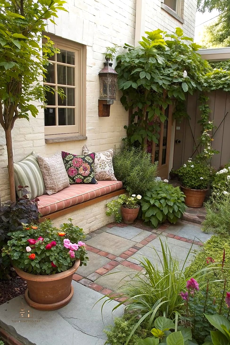 30 Amazing Front Yard Landscaping Ideas on a Budget 23 A Cozy Seating Nook