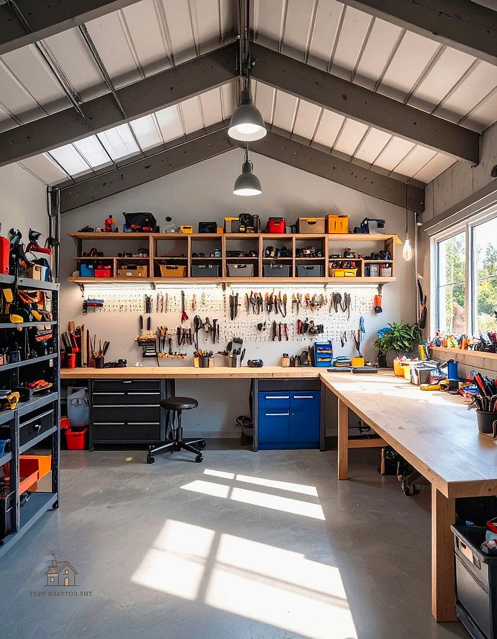 Craft and Hobby Studio with a Lounge Nook