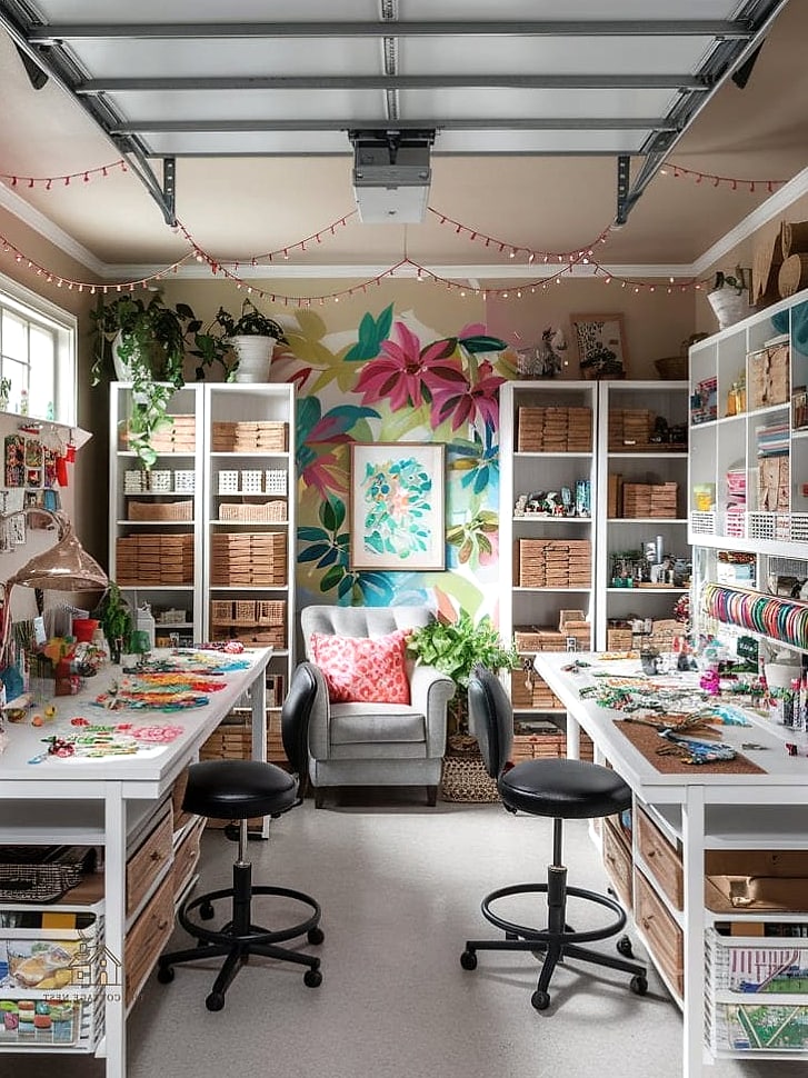 40 Clever Garage Conversion Ideas for Every Style 5 Craft and Hobby Room