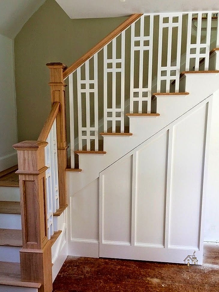45 Stunning Stair Railing Ideas You'll Absolutely Love 14 Craftsman-Style Square Newel Posts