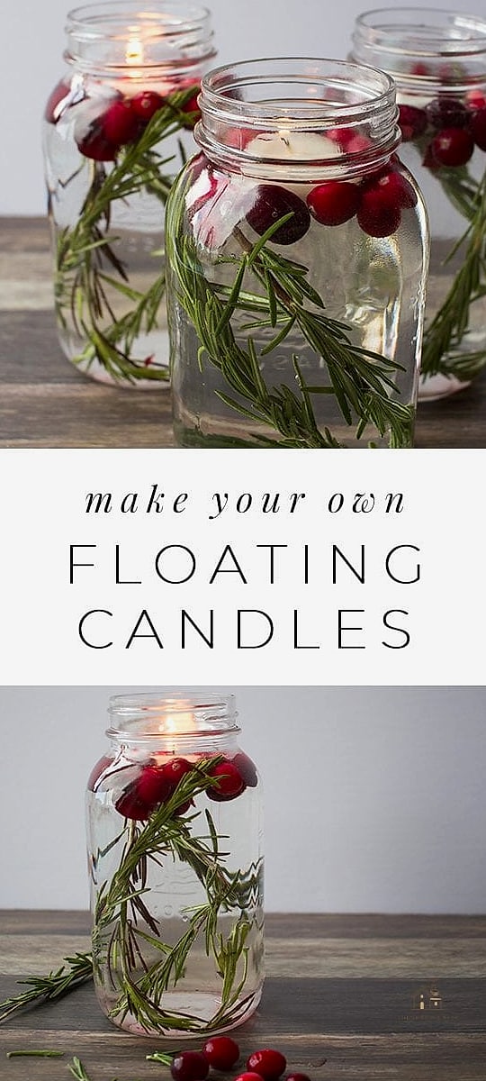 30 Quick Diy Fall Table Centerpieces on a Budget 26 Cranberry and Candle Jar