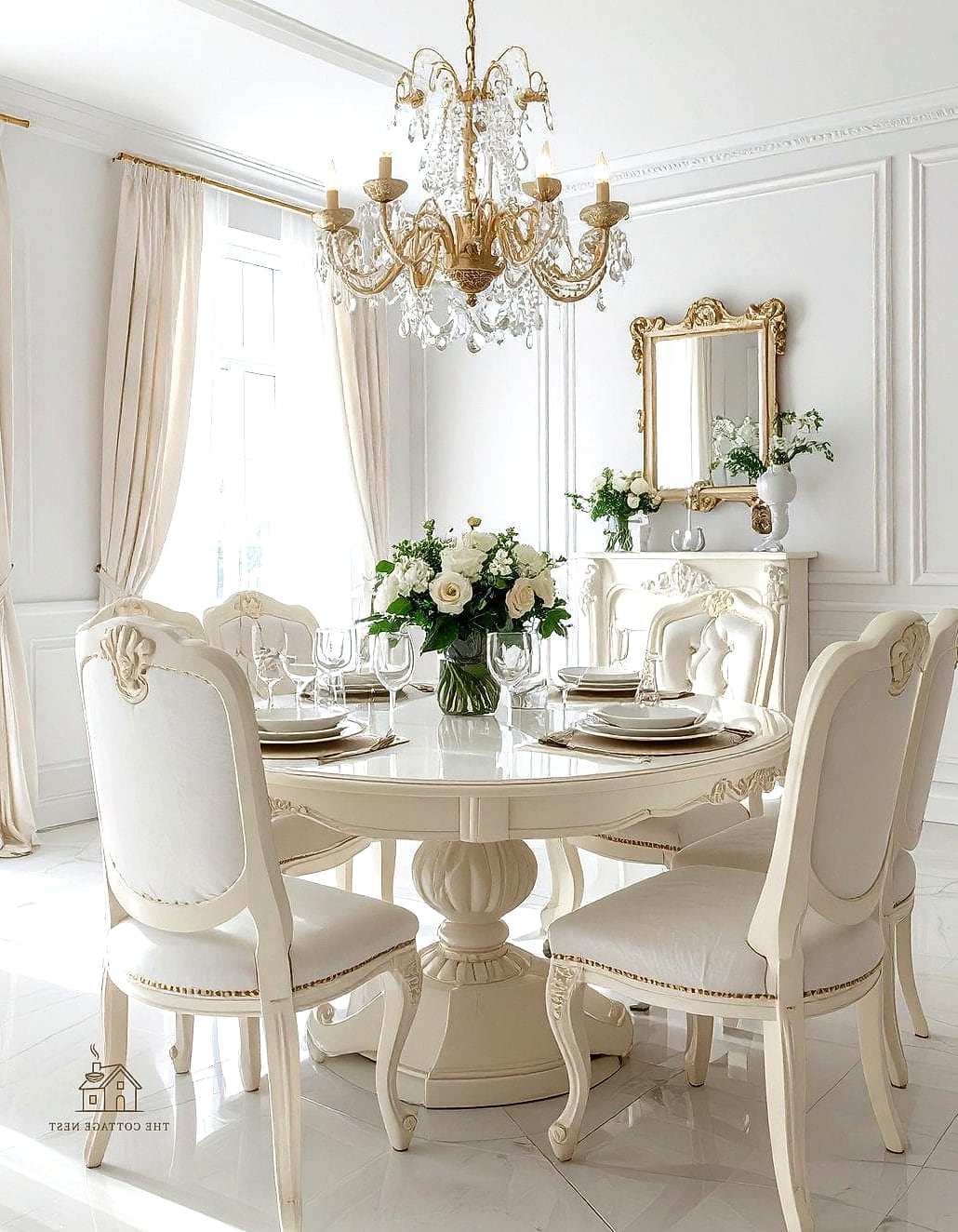 45 Gorgeous Dining Room Paint Color Ideas That Are Totally Doable 13 Creamy White