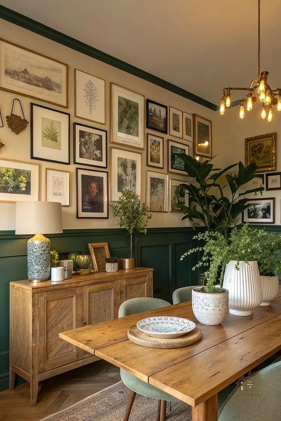 30 Amazing Dining Room Decor Ideas on a Budget 6 Create a Gallery Wall