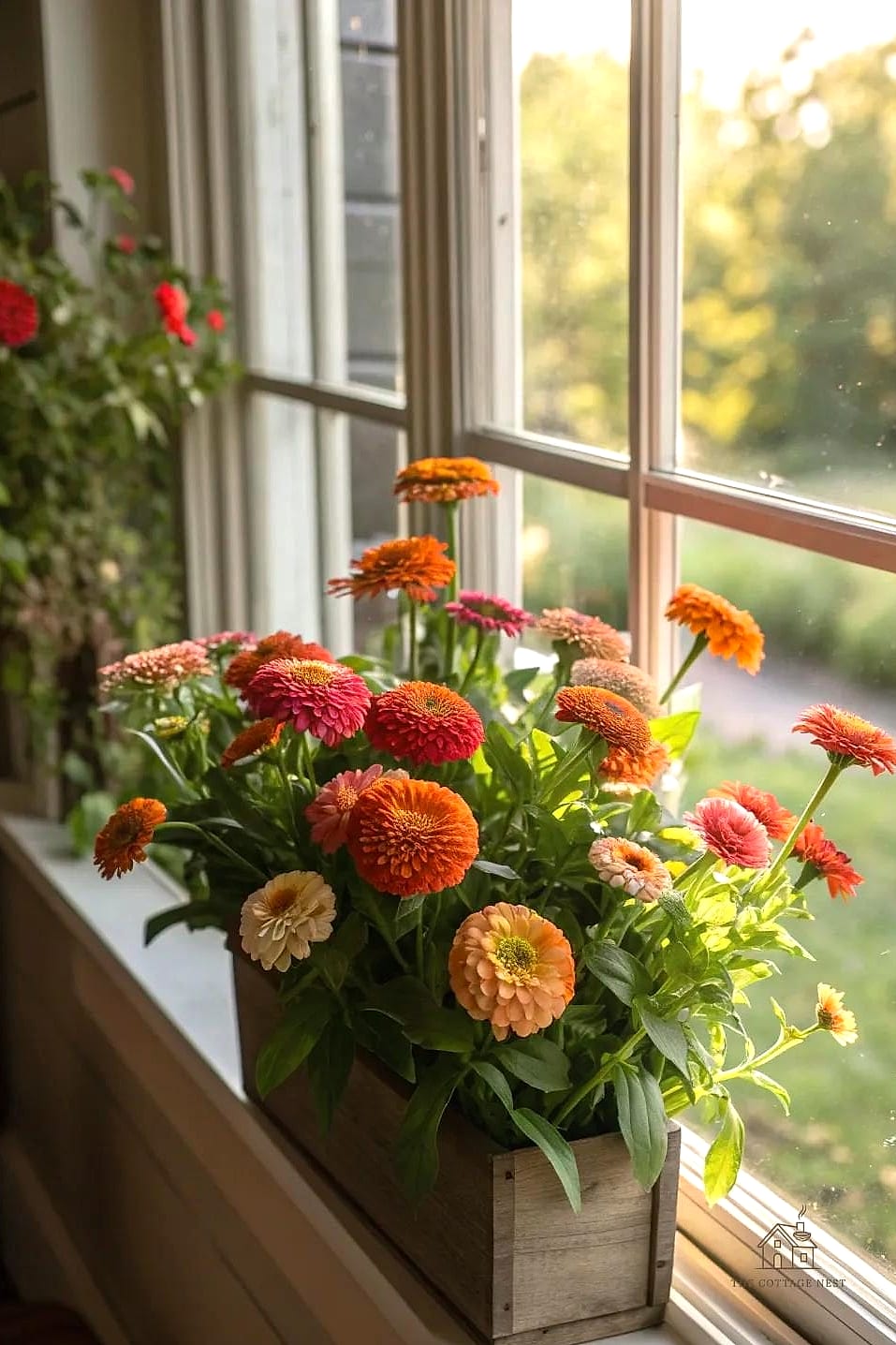 40 Amazing Zinnias Garden Ideas on a Budget 14 Create a Window Box Overflowing With Color