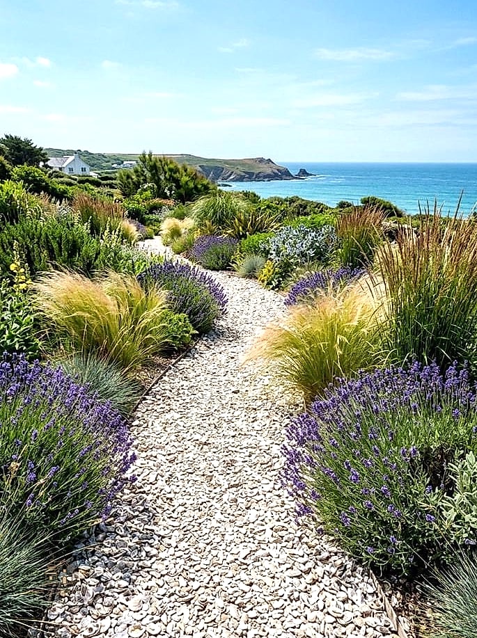 50 Beautiful Garden Border Ideas to Transform Your Space 42 Crushed Oyster Shell Border
