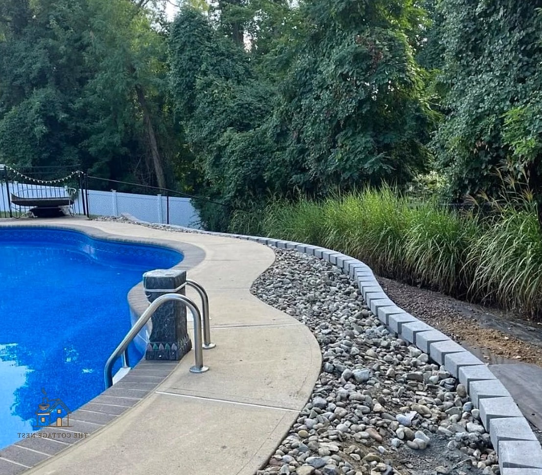 30 Beautiful Retaining Wall Ideas to Transform Your Space 21 Curved Poolside Retaining Walls