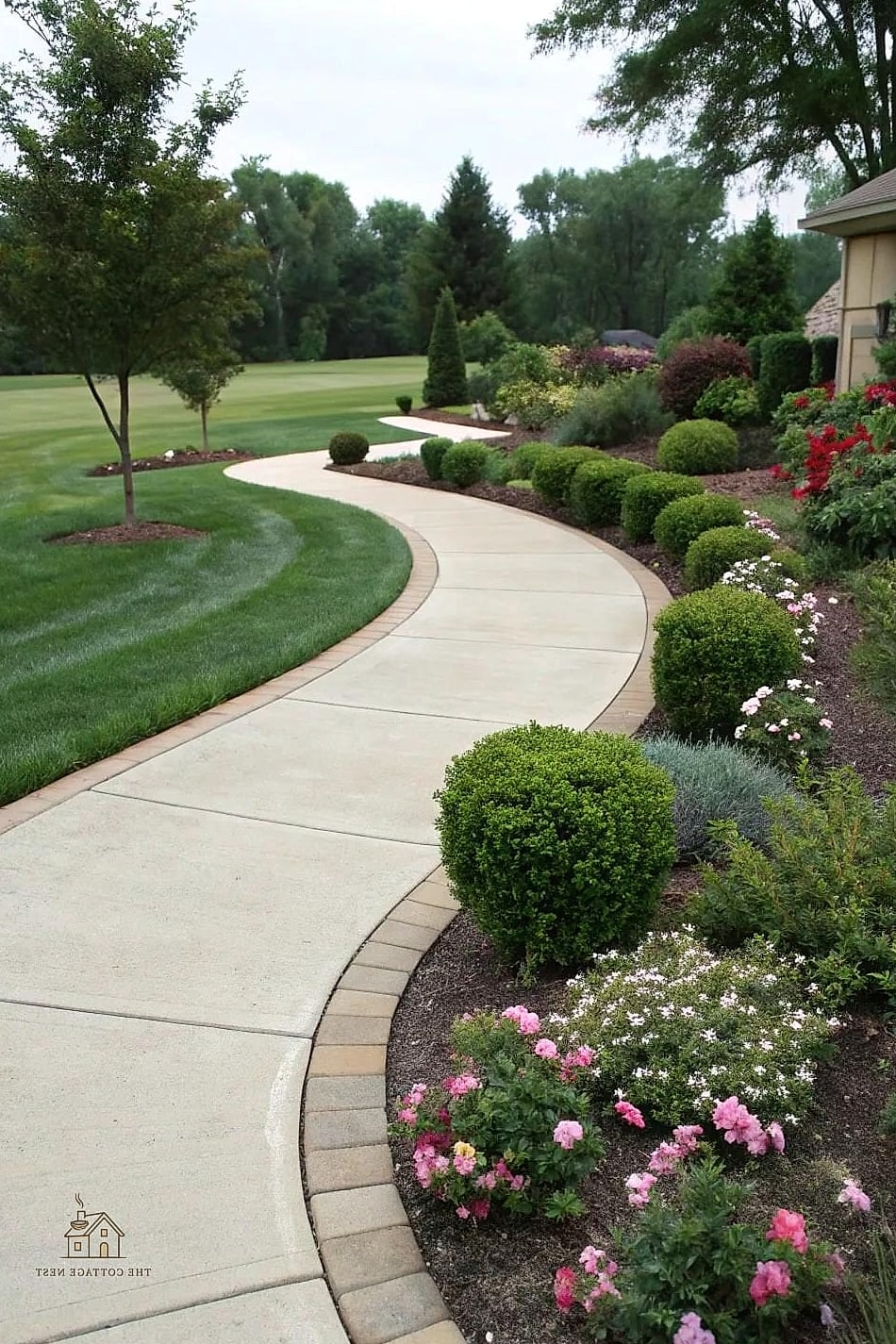 A Curved Walkway Instead of Straight