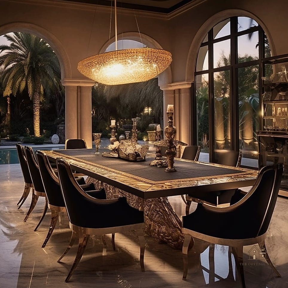 Custom-Cut Rug for an Awkward Dining Space