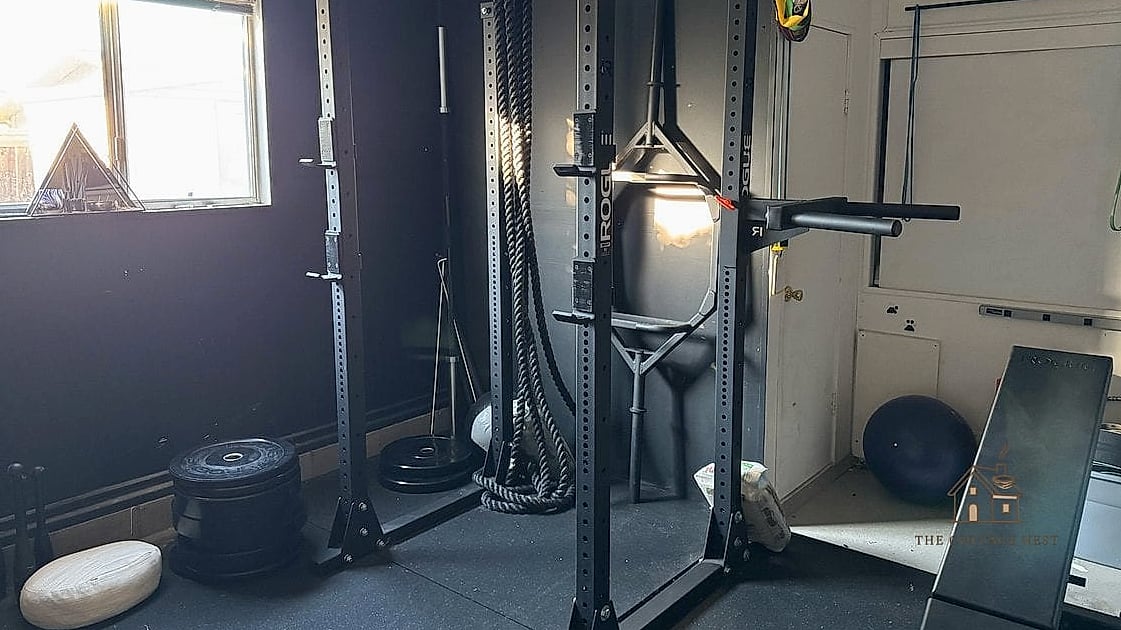 50 Beautiful Garage Gym Ideas to Transform Your Space 17 Custom Squat Rack Corner