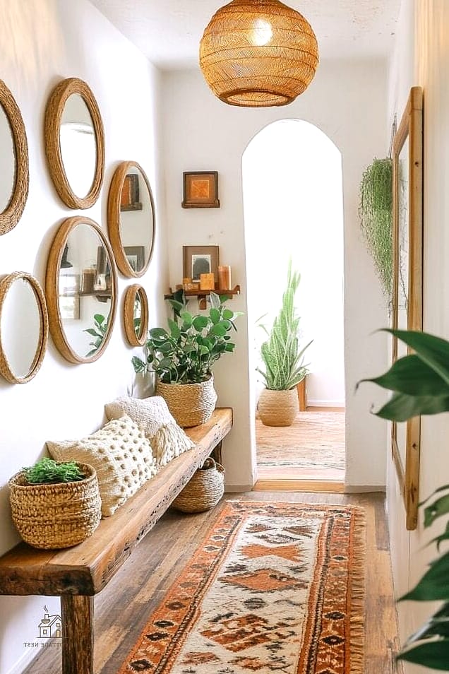 35 Creative Narrow Entryway Ideas That Will Inspire You 29 Decorative Wall Hooks as Art