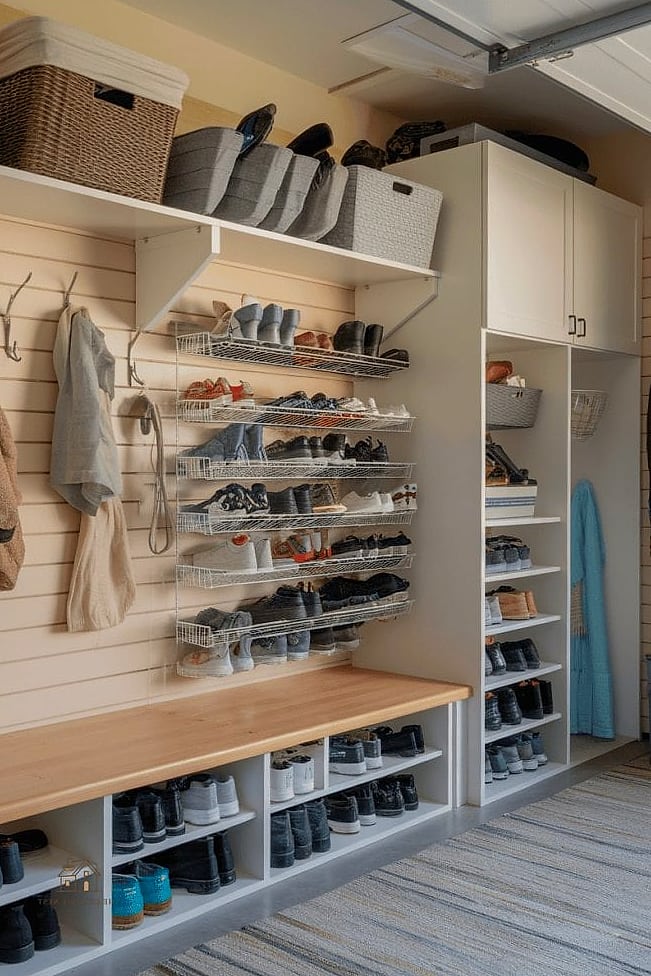 30 Cozy Garage Shoe Storage Ideas Worth Pinning 7 A Dedicated Shoe Locker System