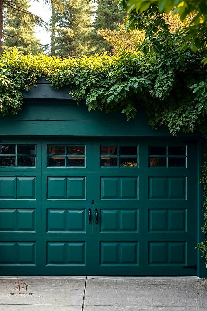 50 Amazing Garage Paint Colors Walls Ideas on a Budget 51 Deep Forest with Brass Accents
