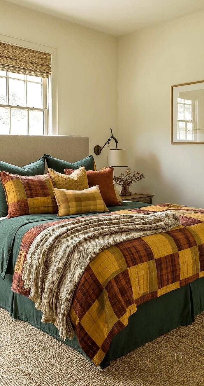 35 Stunning Fall Bedding You'll Absolutely Love 11 Deep Green Bedding Sets