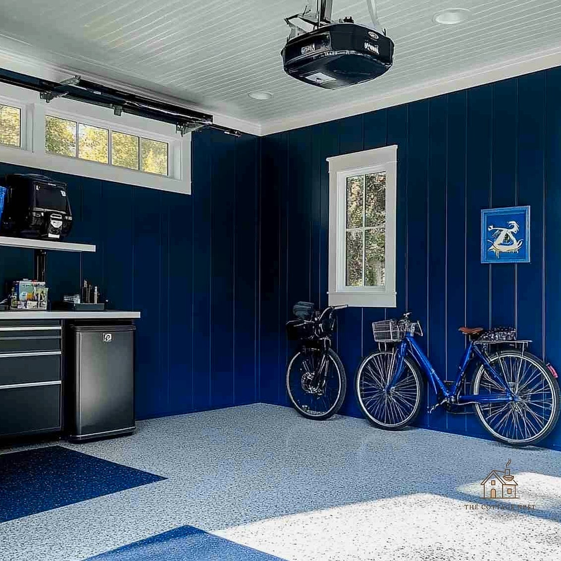 50 Amazing Garage Paint Colors Walls Ideas on a Budget 7 Deep Navy for a Moody Workshop