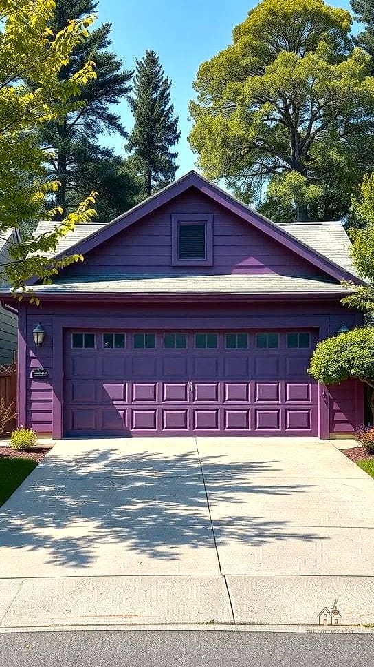 50 Amazing Garage Paint Colors Walls Ideas on a Budget 43 Deep Plum Accent