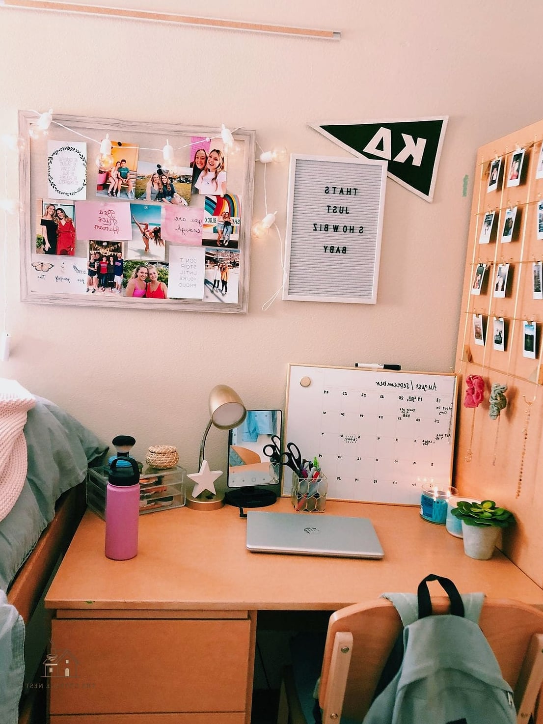50 Beautiful College Dorm Desk Ideas to Transform Your Space 10 Desk Pad in a Bold Color