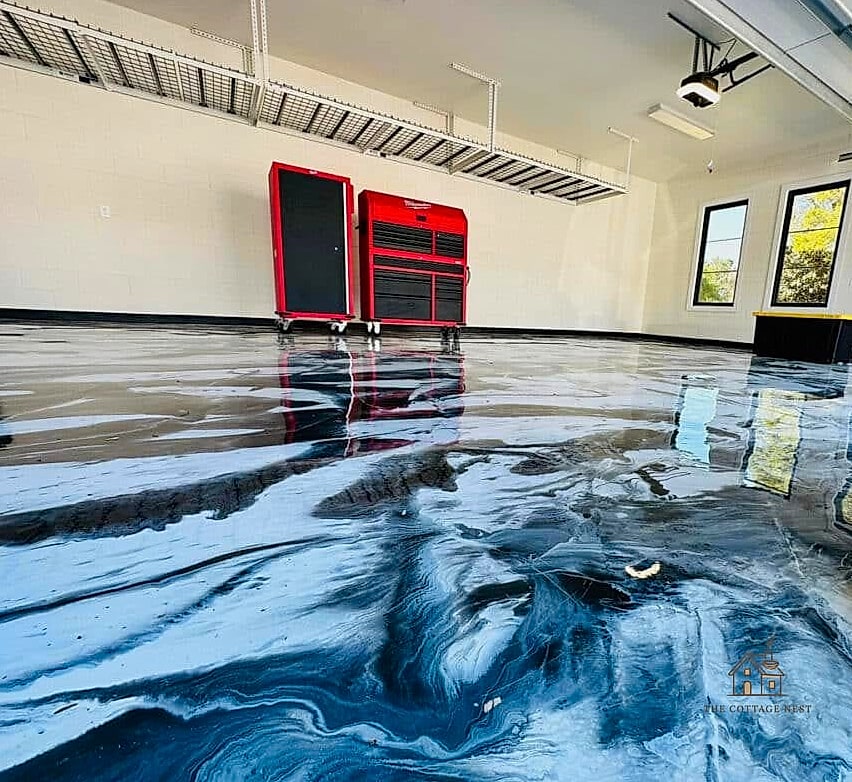 35 Stunning Detached Garage Ideas You'll Absolutely Love 24 Detached Garage with Epoxy Floor Coating