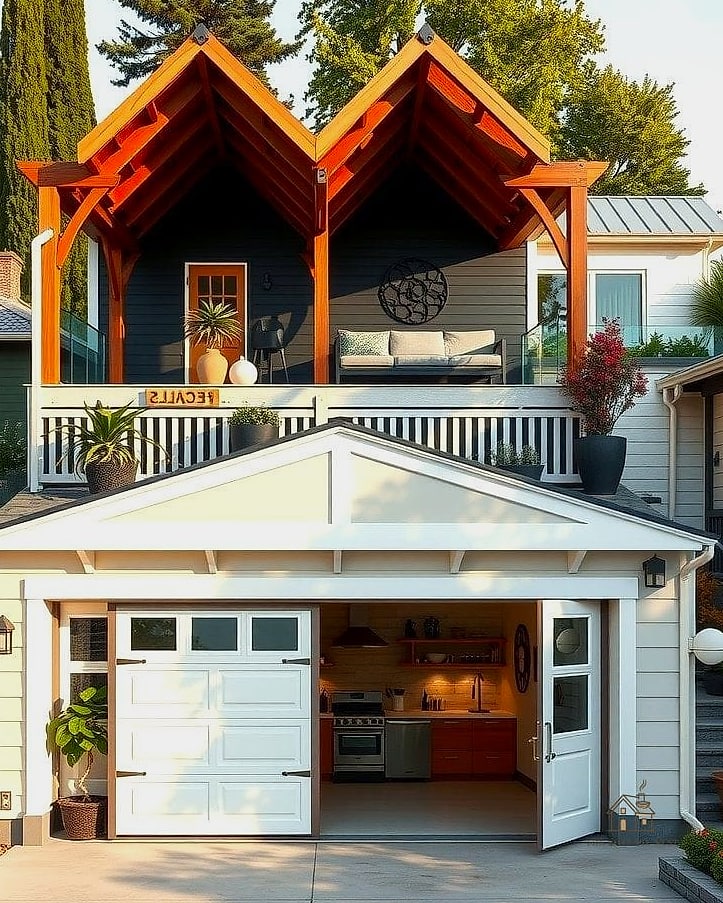 35 Stunning Detached Garage Ideas You'll Absolutely Love 36 Detached Garage with Outdoor Storage Closet