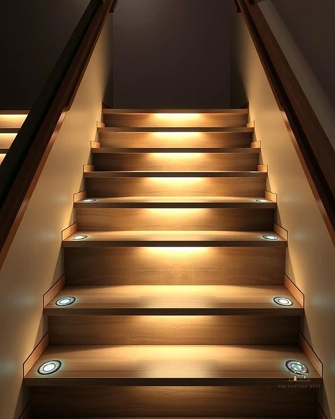 50 Clever Staircase Lighting Ideas for Every Style 46 Dimmable Recessed Ceiling Cans