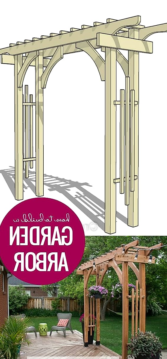 DIY Garden Arbor from Reclaimed Wood