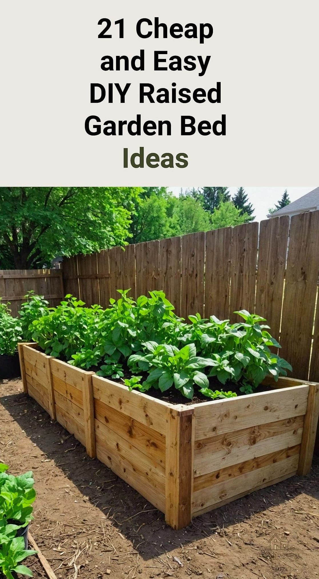 DIY Raised Garden Bed from Scrap Wood