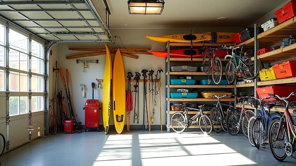 30 Amazing Budget Friendly Garage Organization And Storage Ideas on a Budget 11 DIY Sports Equipment Station