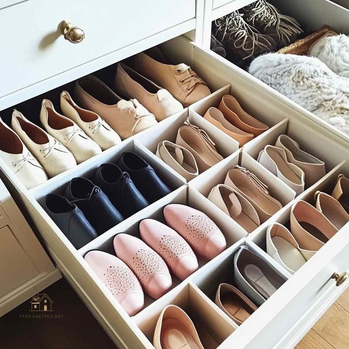 Drawer Dividers for Shoe Storage