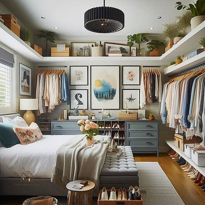 50 Dreamy No Closet Solutions Bedroom Small Spaces to Try This Season 14 Dresser Doubling as a Nightstand
