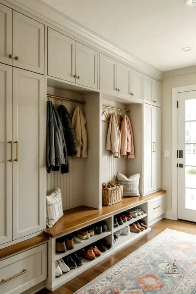 45 Stunning Small Entryway Ideas You'll Absolutely Love 10 A Drop Zone Shelf for Keys and Mail