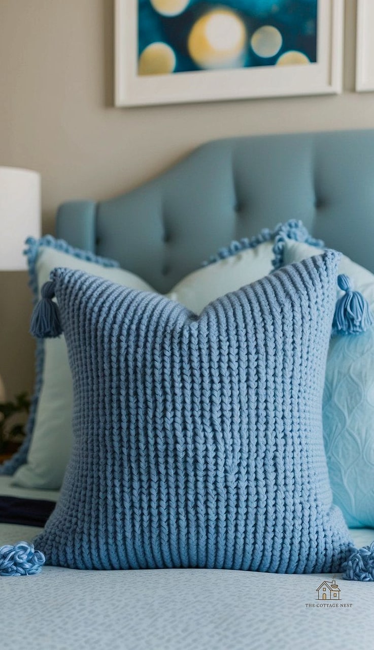 35 Stunning Fall Bedding You'll Absolutely Love 36 Dusty Blue and Rust Combinations