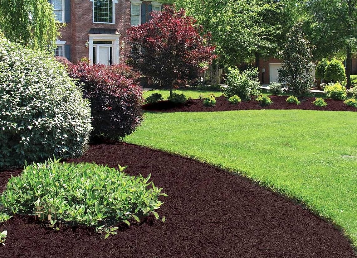 Dyed Brown Mulch for a Natural, Understated Look
