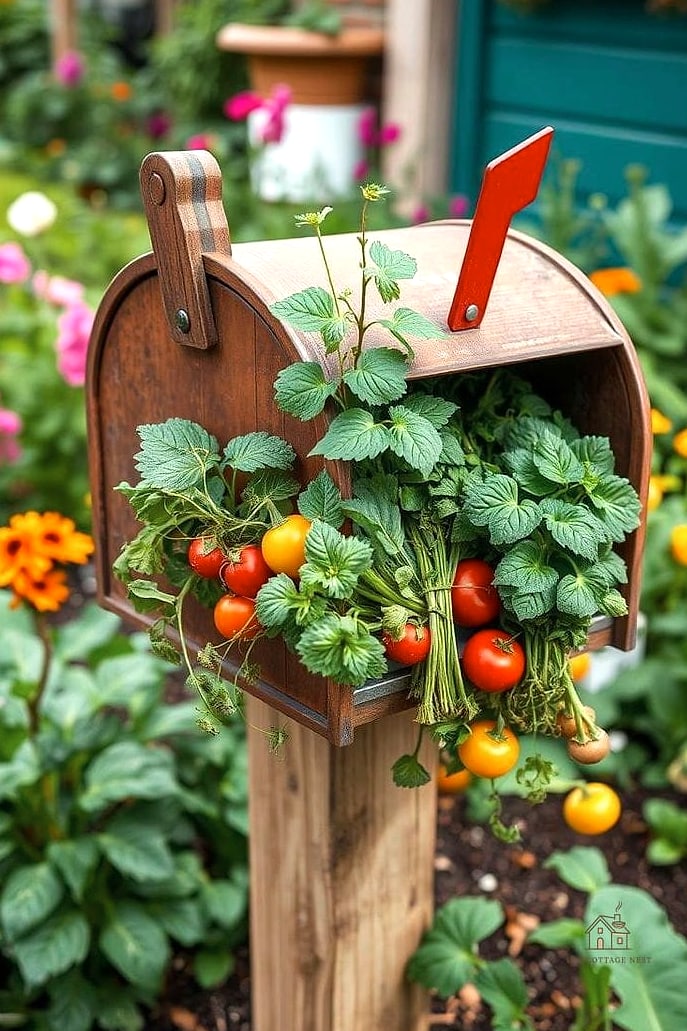 Edible Flower and Vegetable Border