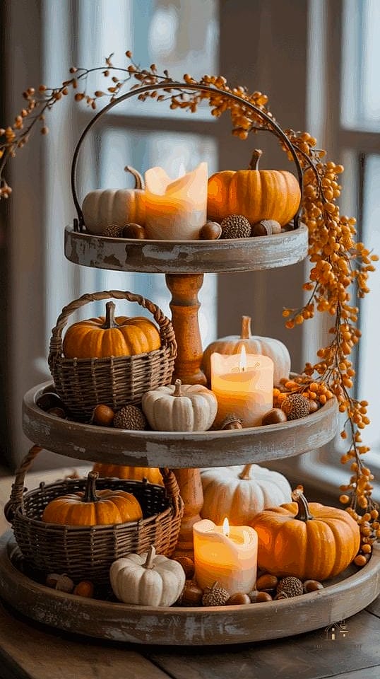 30 Dreamy Fall Tray Decorating Ideas to Try This Season 20 Entryway Catch-All Tray
