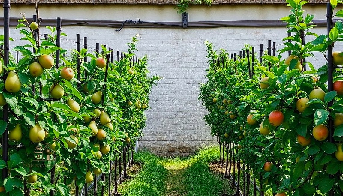 50 Clever Vegetable Garden Ideas for Every Style 27 Espalier Fruit and Veg Wall