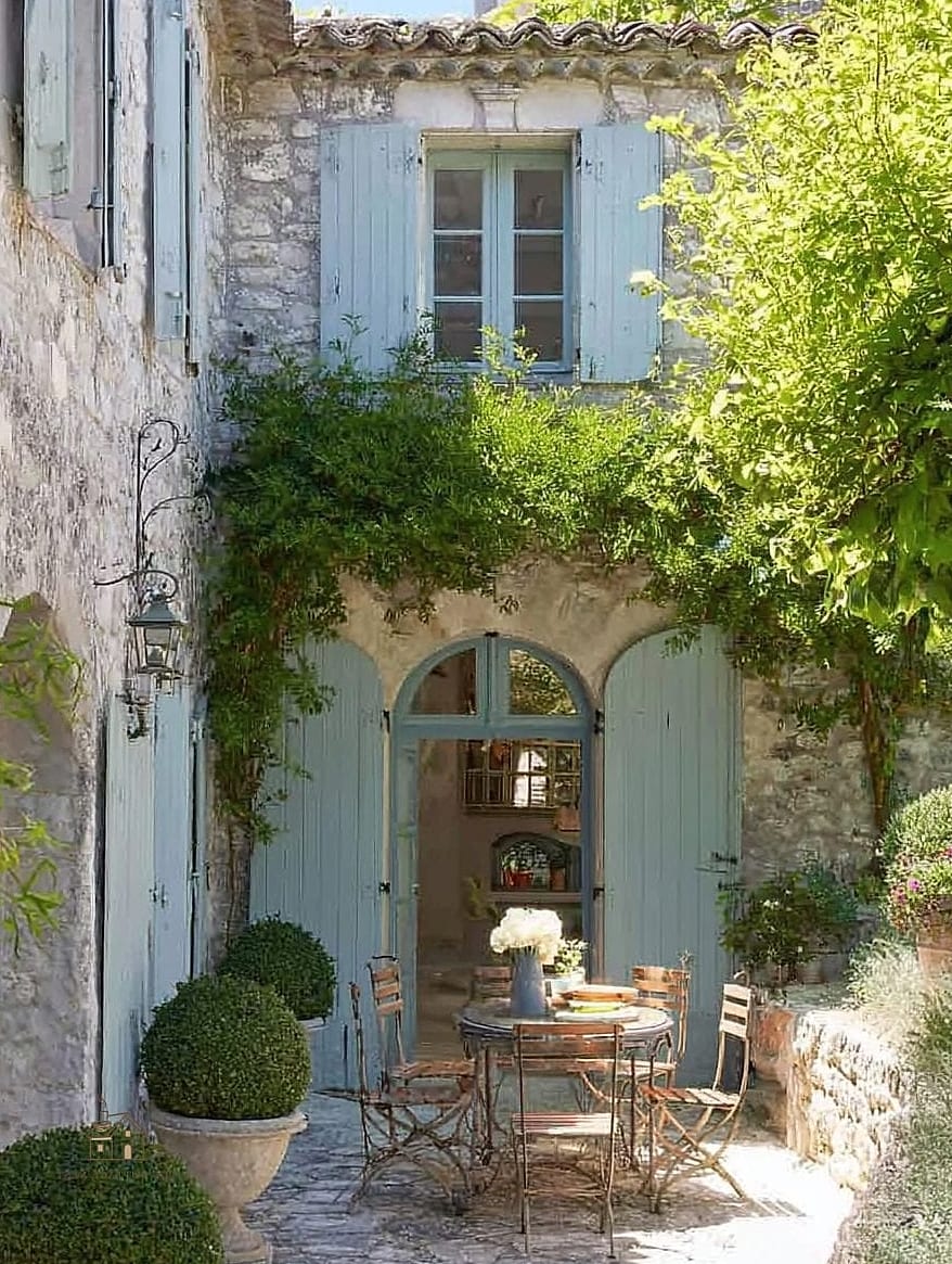 Espalier Herbs Against a Wall