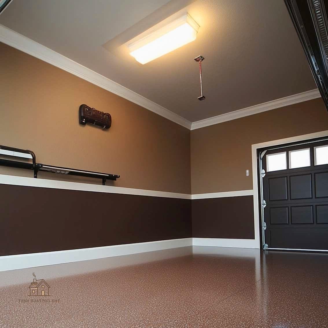 45 Chic Garage Painting Ideas for a Beautiful Home 29 Espresso Brown Trim