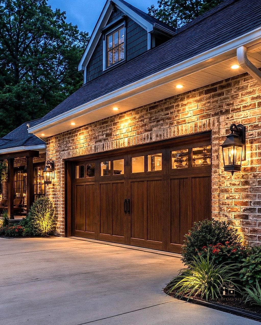 45 Stunning Garage Lighting Ideas You'll Absolutely Love 37 Exterior Eave Lighting