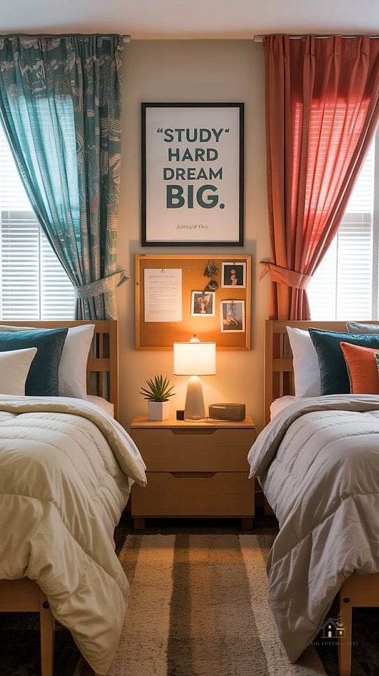 35 Brilliant Dorm Room Wall Decor to Copy Right Now 14 Fabric or Canvas Banner