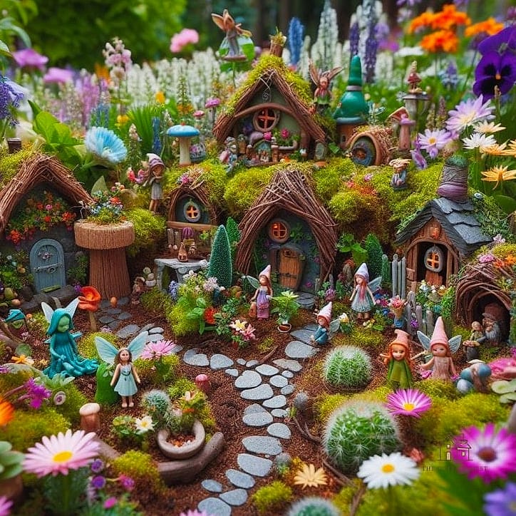40 Cozy Large Fairy Garden Ideas Worth Pinning 10 A Fairy Garden Village With Multiple Houses