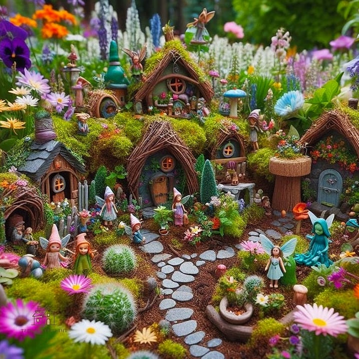 40 Cozy Large Fairy Garden Ideas Worth Pinning 14 A Fairy Garden With a Working Miniature Water Feature