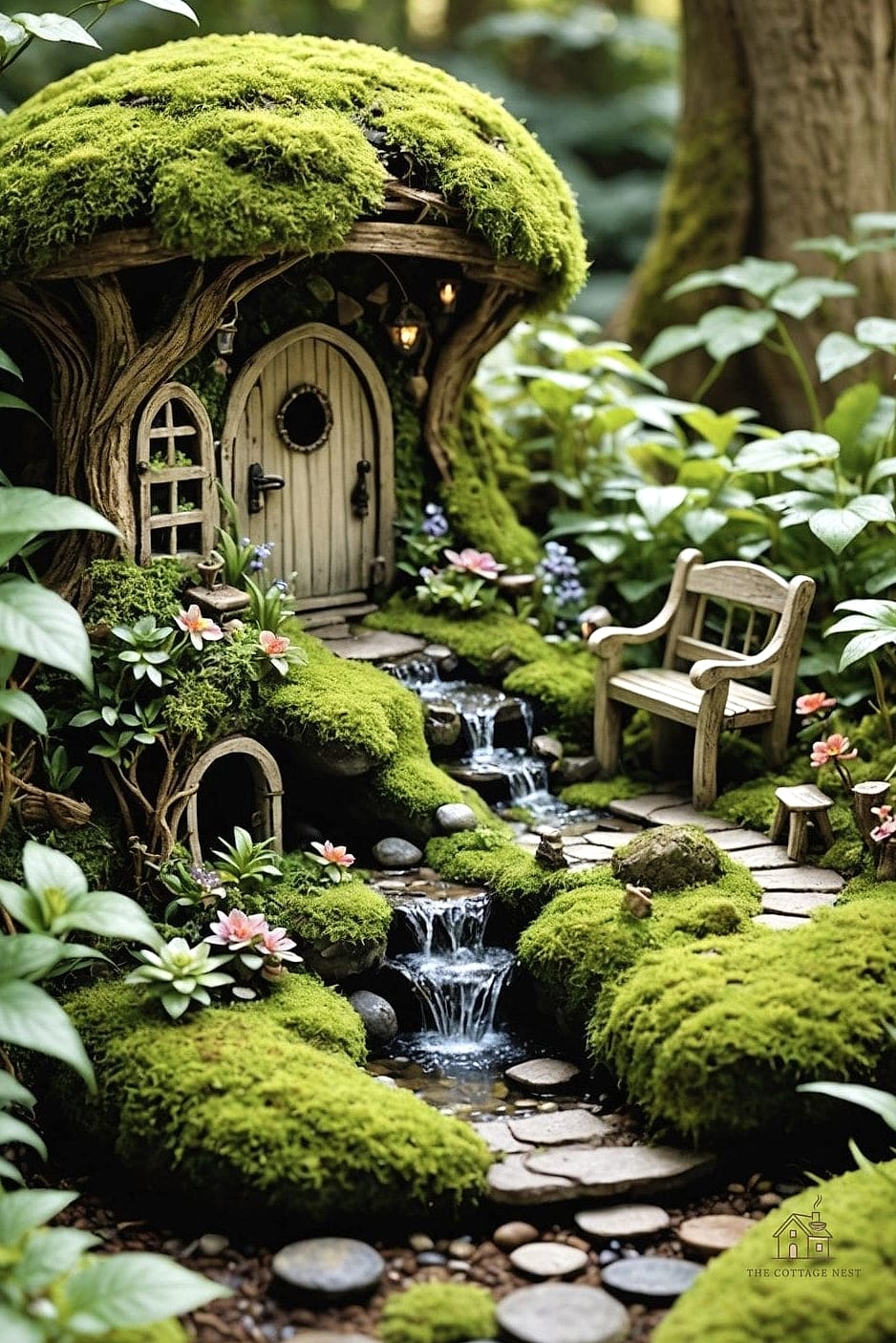 40 Cozy Large Fairy Garden Ideas Worth Pinning 30 A Fairy Garden With a Hidden Fairy Ring