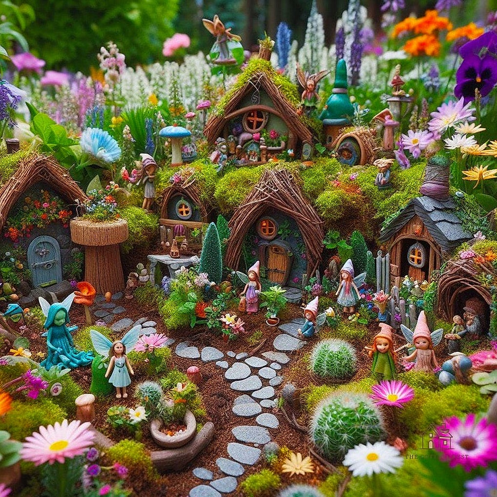 40 Cozy Large Fairy Garden Ideas Worth Pinning 42 A Fairy Garden With a Tiny Picnic Setup